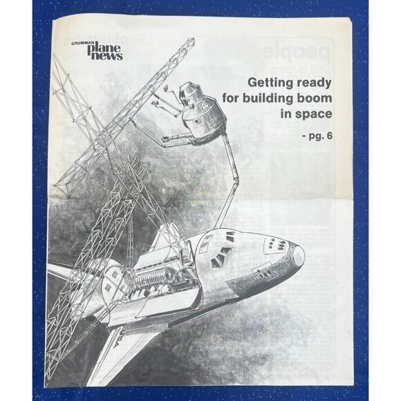 Grumman Plane News Vol. 37 No. 4 March 24, 1978 Vintage Space Shuttle Issue - Picture 1 of 7